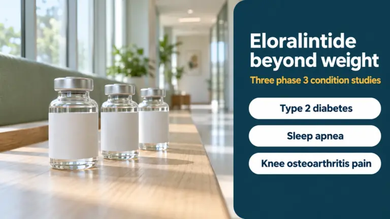Eloralintide beyond weight: three phase 3 condition studies in type 2 diabetes, sleep apnea and knee osteoarthritis pain